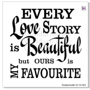 love story stencil